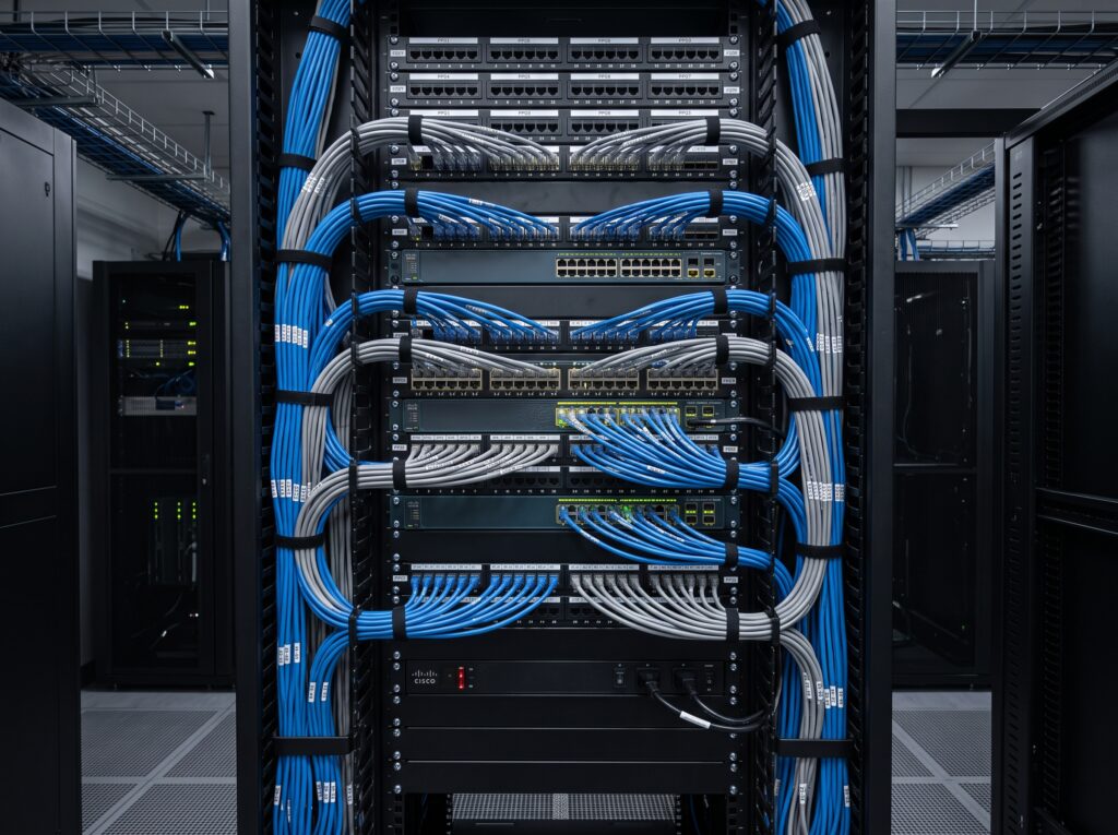 Structured cabling and network wiring installation