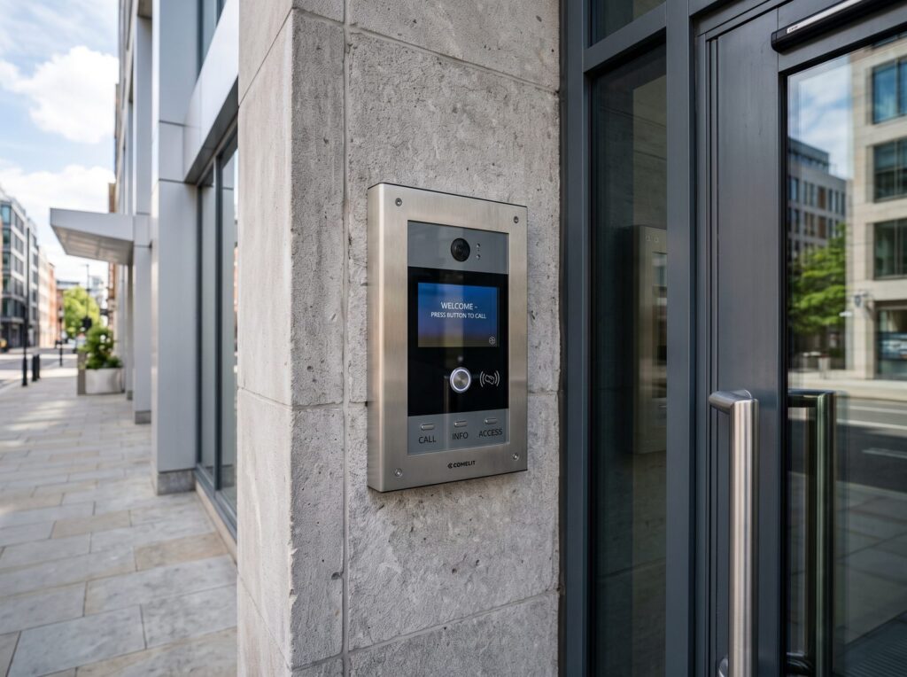 Commercial video intercom system installation